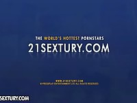 Pretty busty teen licking a mature pussy