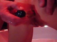 Hot slut gets pussy toyed and ass fingered