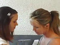 Anal drilled teens leaks cum on ass