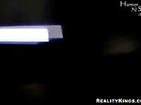 Teenie doing guy in photobooth and in home