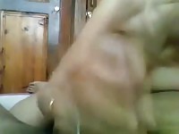 My sweet girl giving handjob