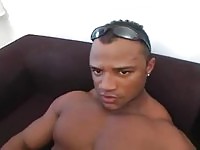 Black gay fucking a white dude's ass