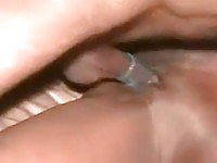 Ebony pussy stabbed by a black meat