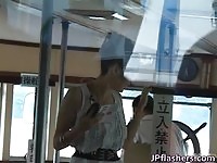 Reon Otowa Lovely Asian doll getting fingered in public 2 by JPflashers