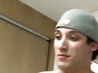 Three sweet college guys doing it